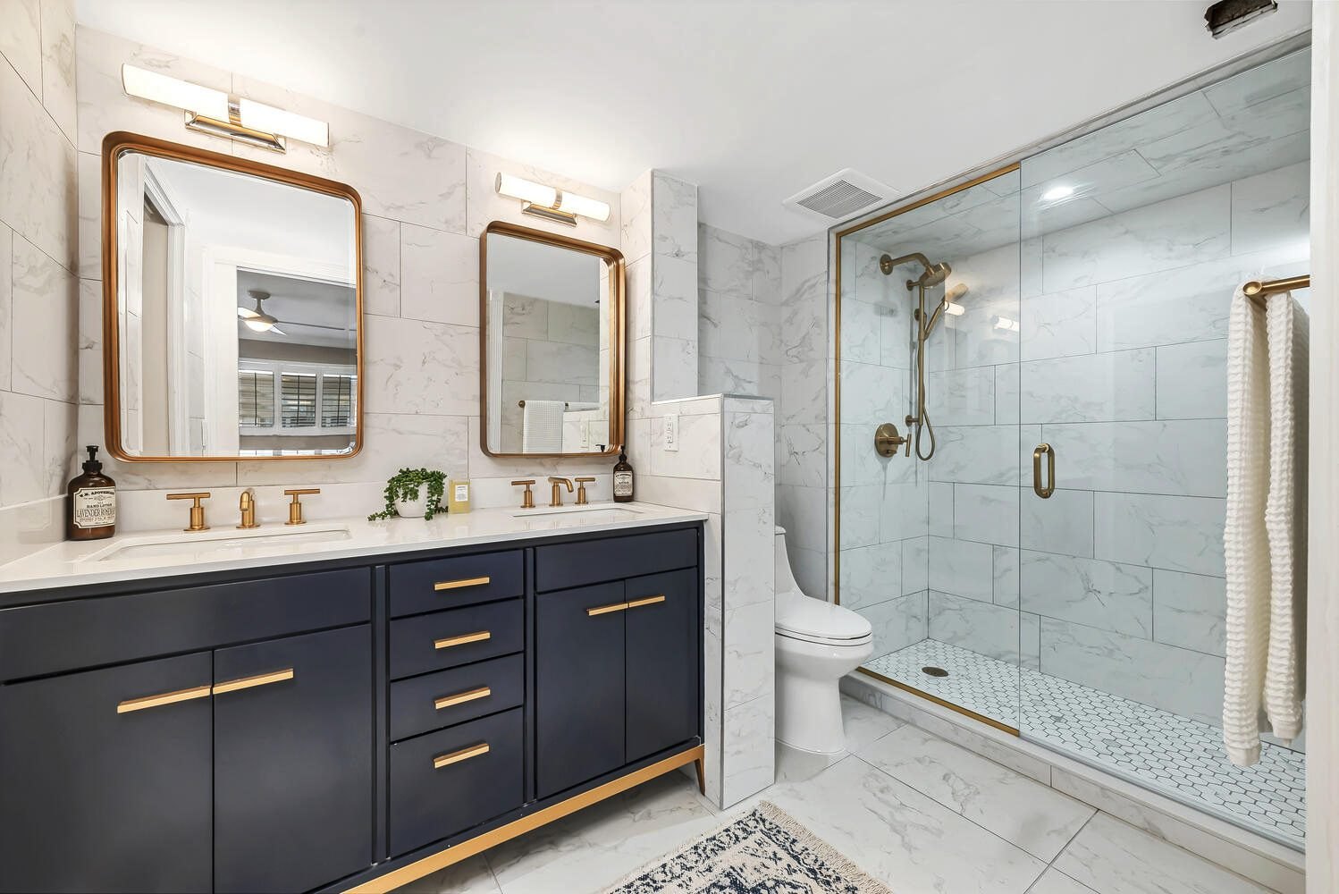 A renovated bathroom