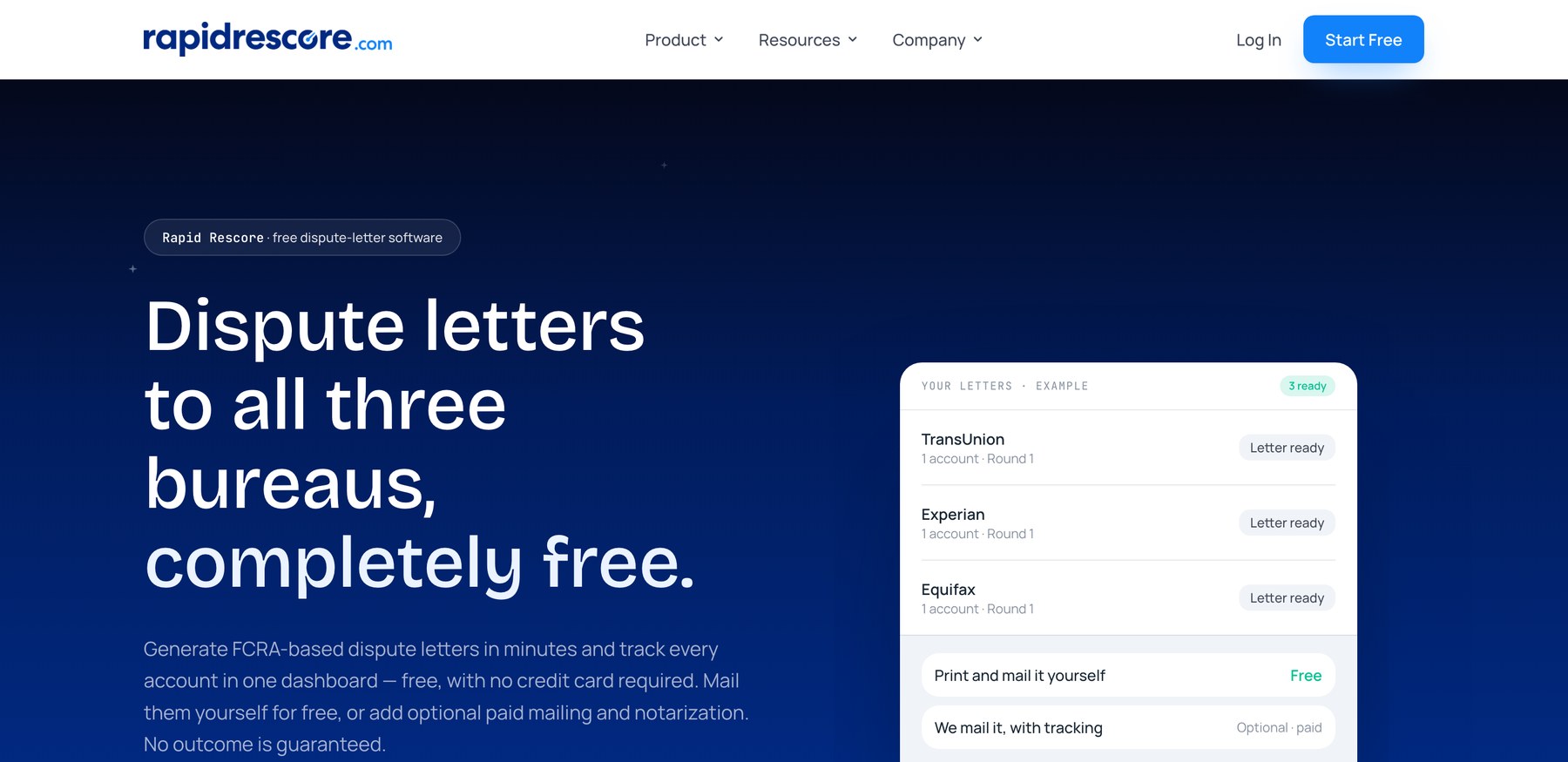 The Rapid Rescore home page